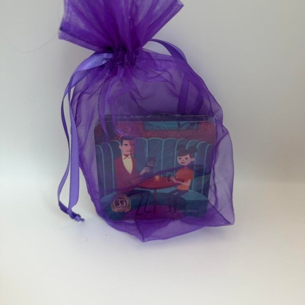 Disney Club 33  Shag Salon Nouveau Coaster Set Disneyland Exclusive  Rare